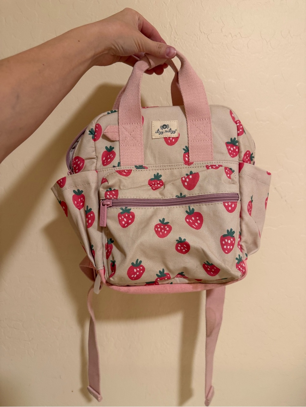 Itzy Ritzy Strawberry toddler Backpack